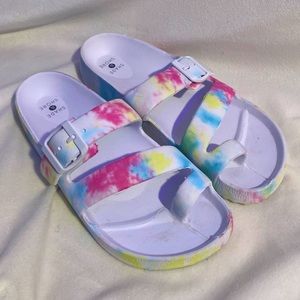 tie dye sandals